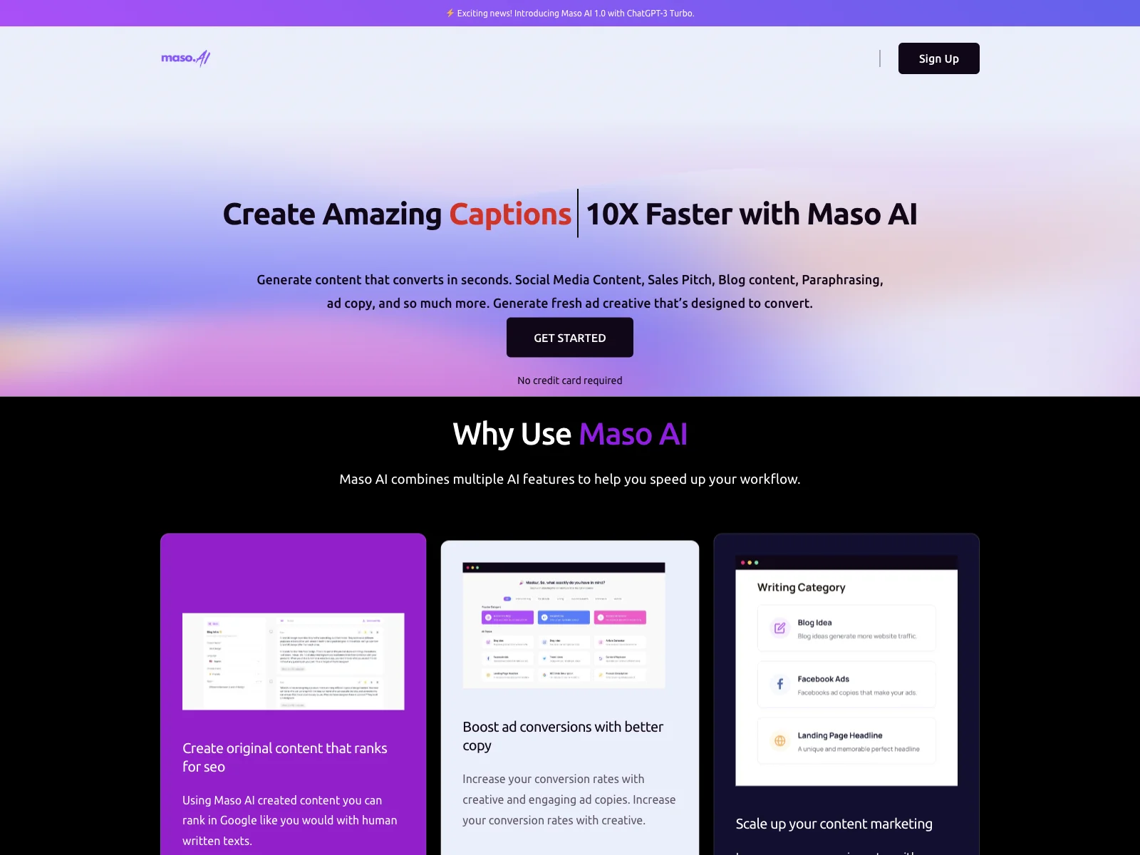 Maso AI: 10x Faster Content Creation with AI