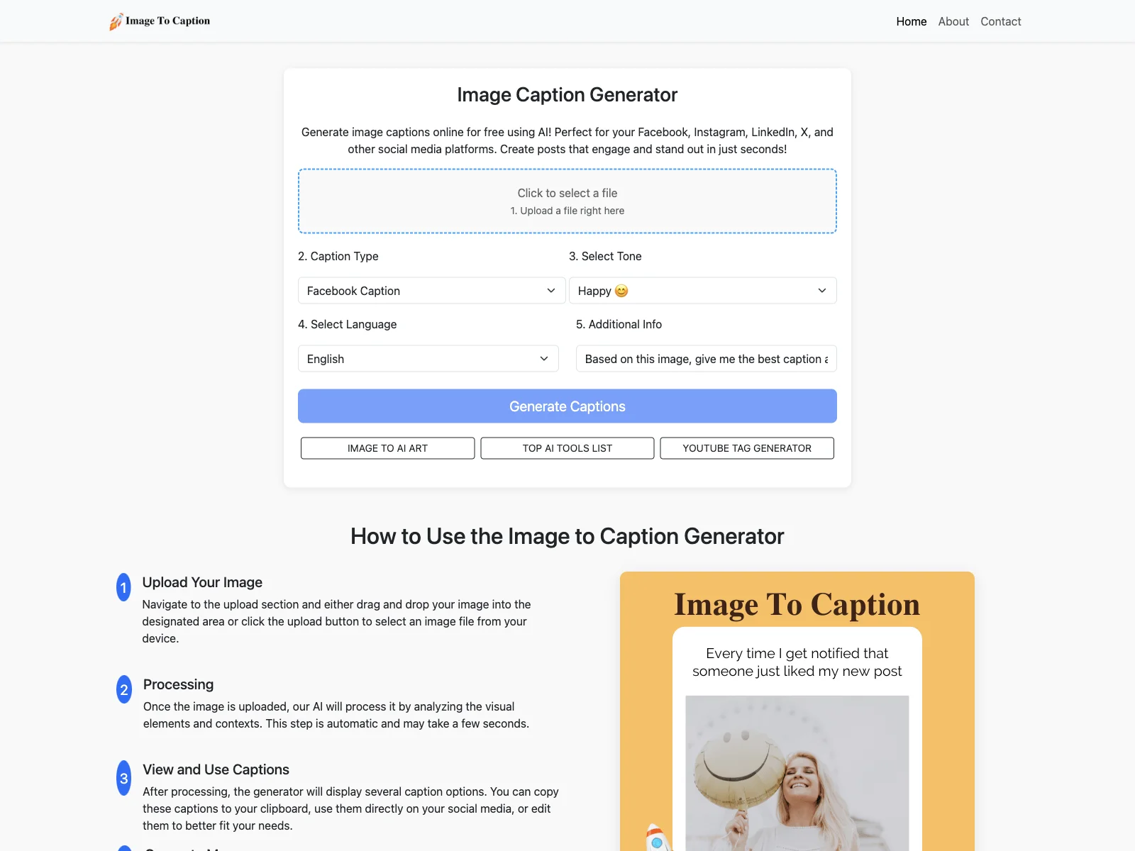 Image Caption Generator: Free AI-Powered Captions for Social Media Success