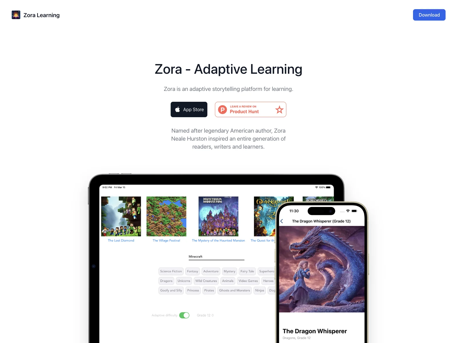 Zora - Revolutionizing Language Learning with Adaptive Storytelling