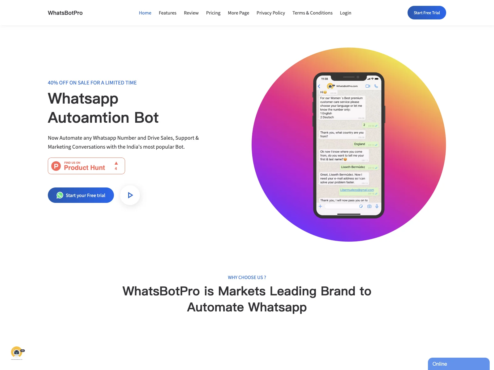 WhatsBotPro: The Ultimate Whatsapp Automation Bot for Sales, Support & Marketing