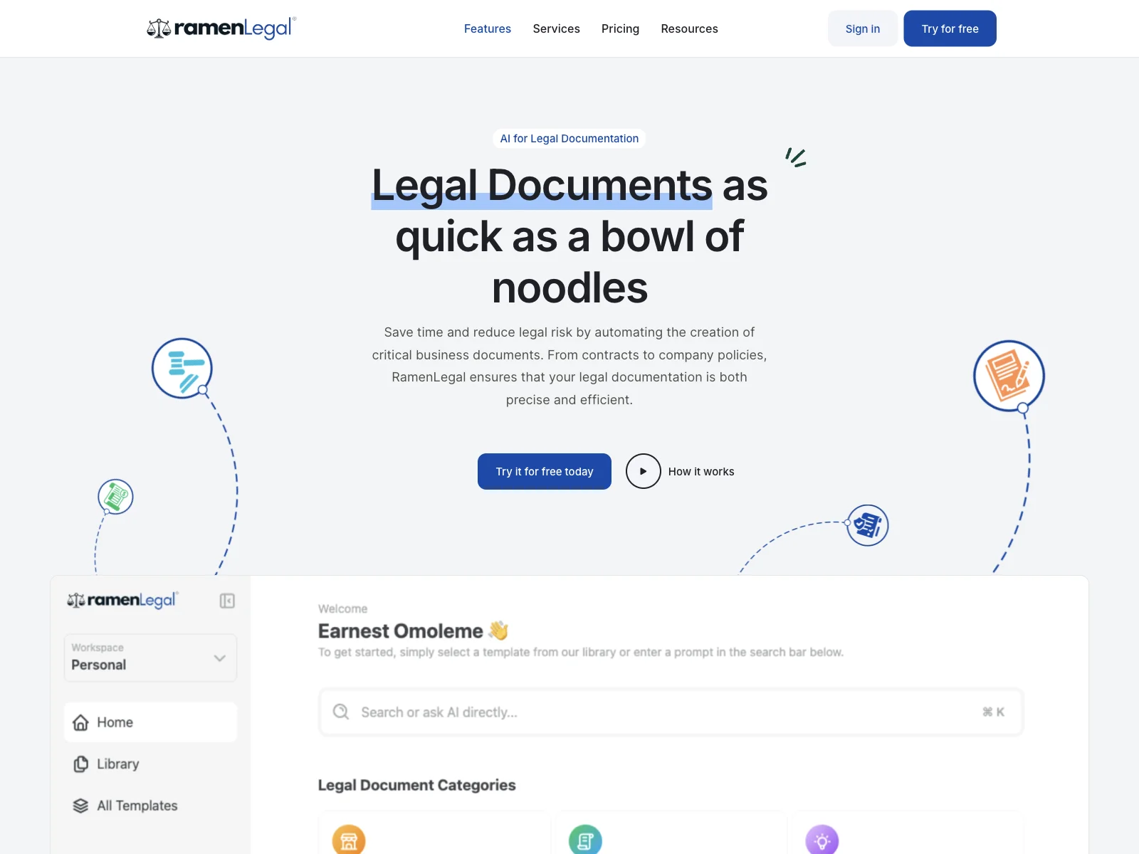 RamenLegal: Streamlining Legal Documentation with AI