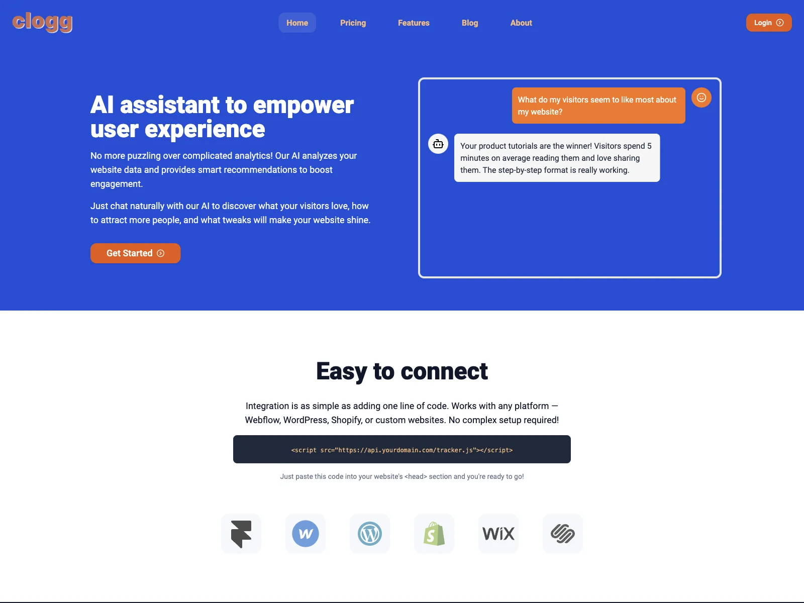 Clogg: AI Assistant for Boosting Website Engagement and User Experience