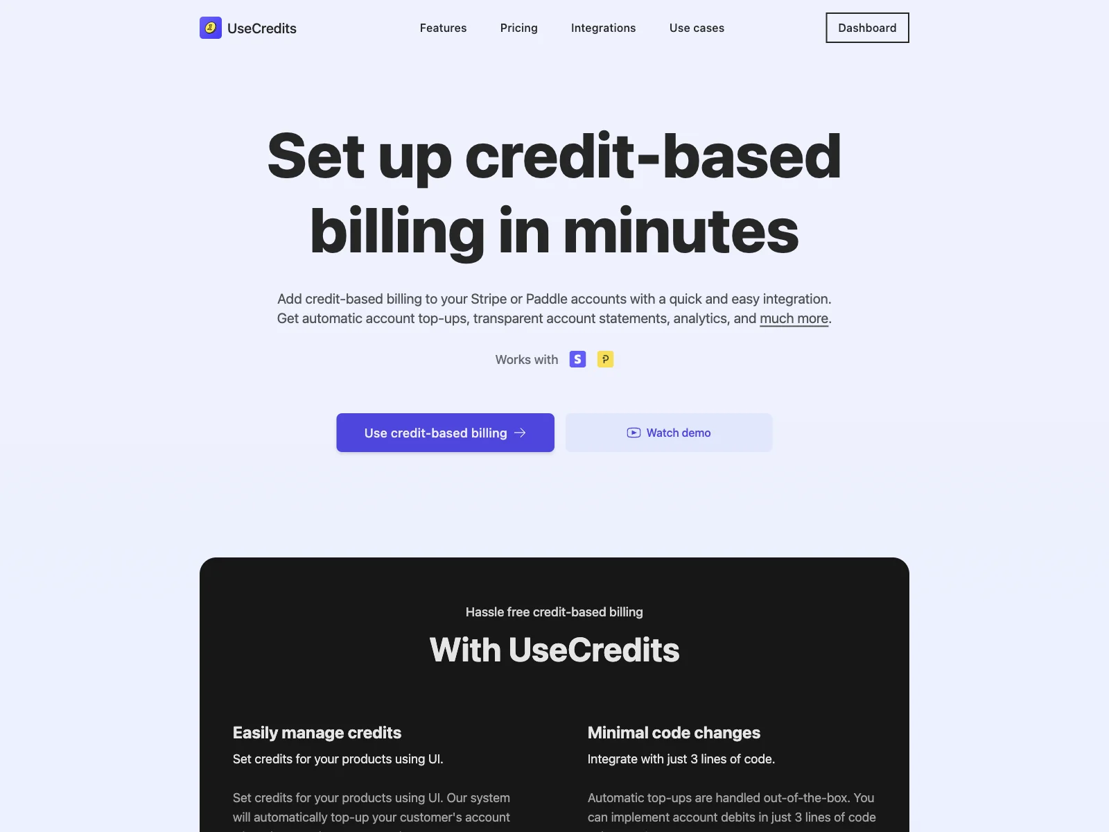 UseCredits - Simplifying Credit-Based Billing