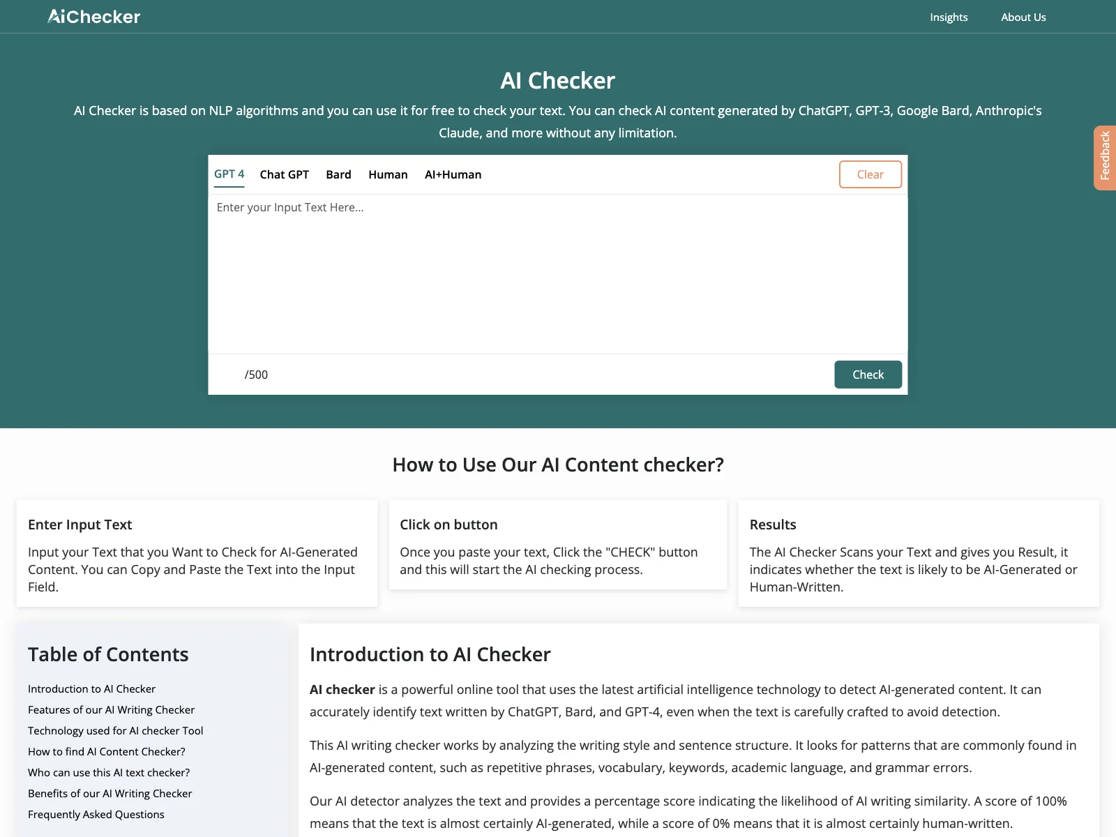 AI Checker: Effortlessly Check for AI-Generated Content