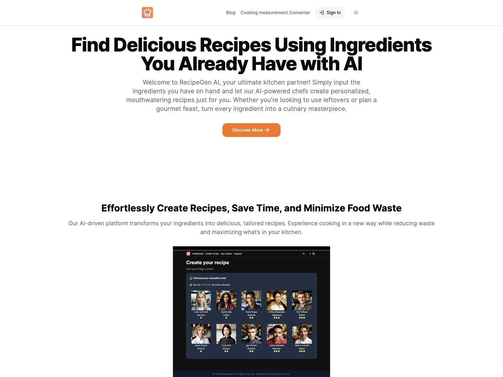 RecipeGen AI: Transform Ingredients into Deliciousness