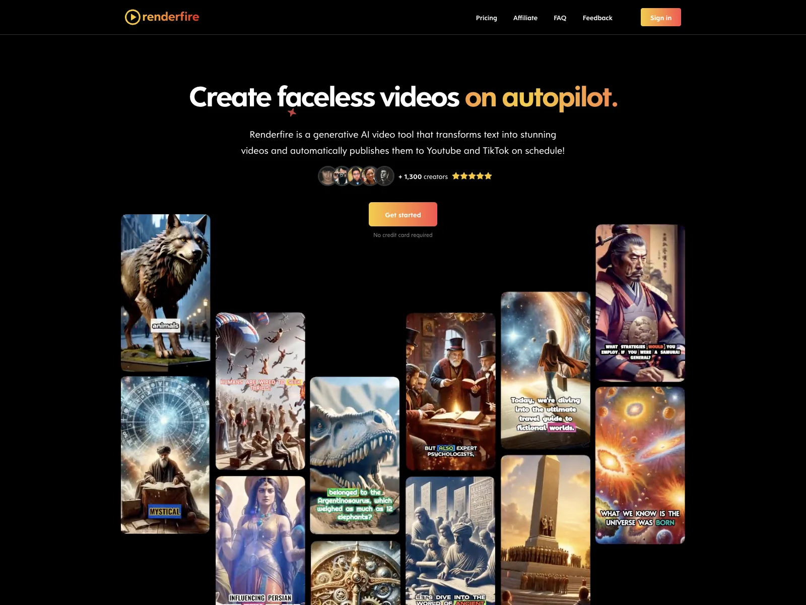 Renderfire: Create and Auto-Post Stunning Videos