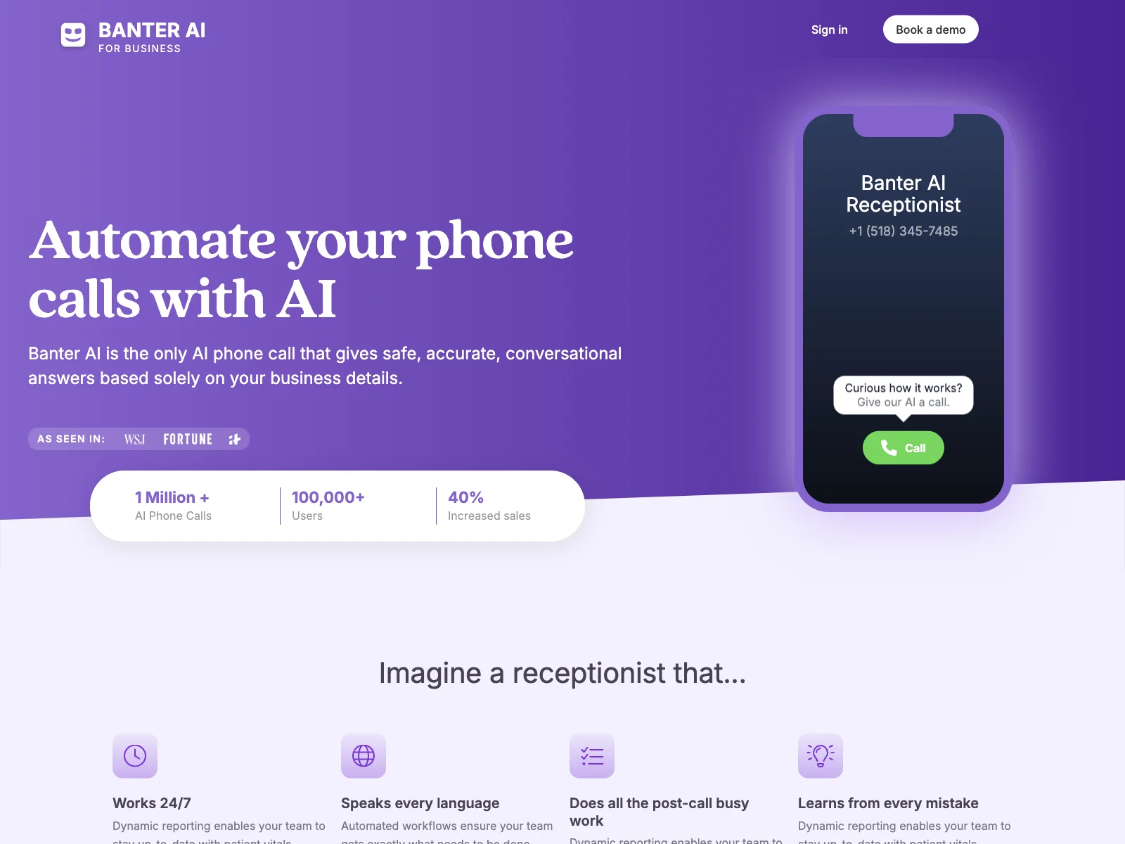 Banter AI for Business: Transform Your Phone Calls