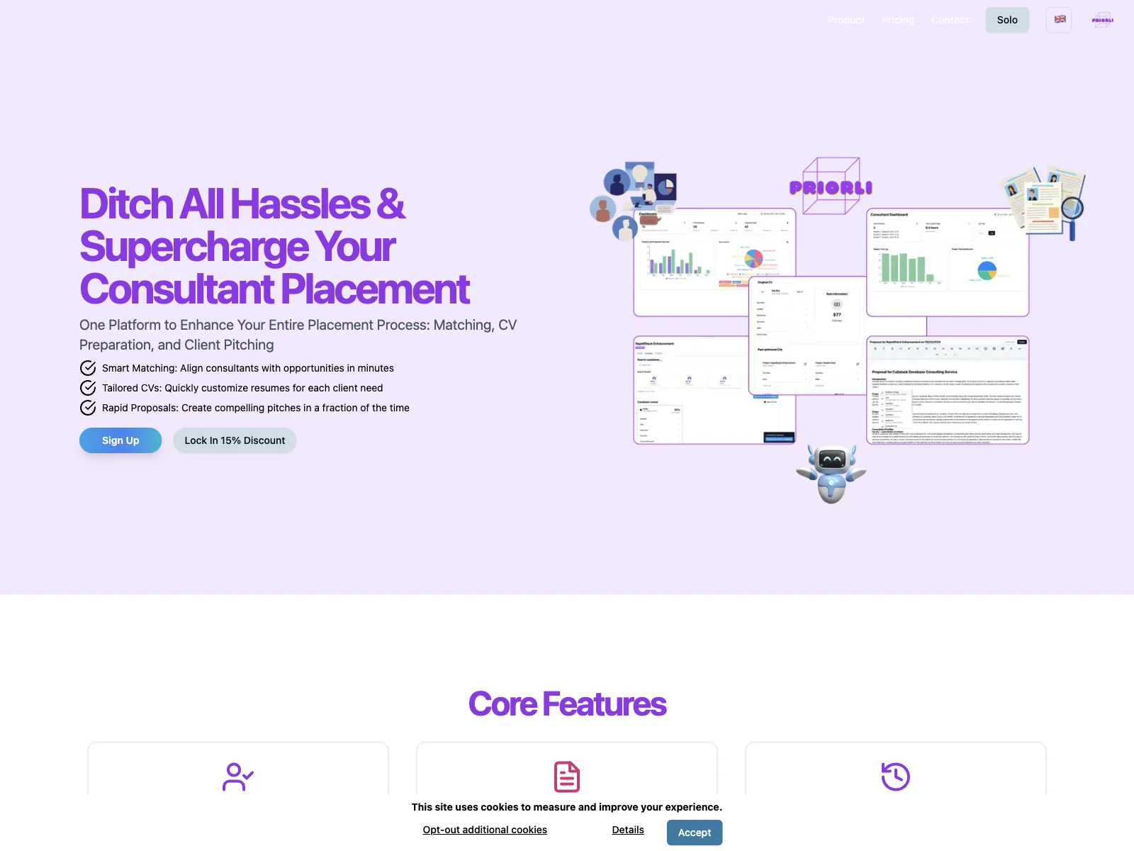 Priorli: Streamlining Consultant Placement with AI