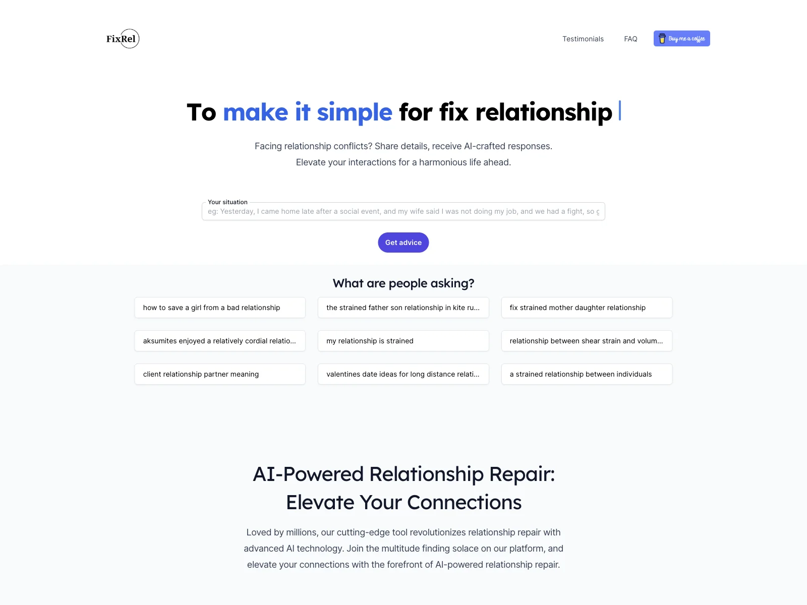 FixRel - Revolutionize Your Relationships with AI