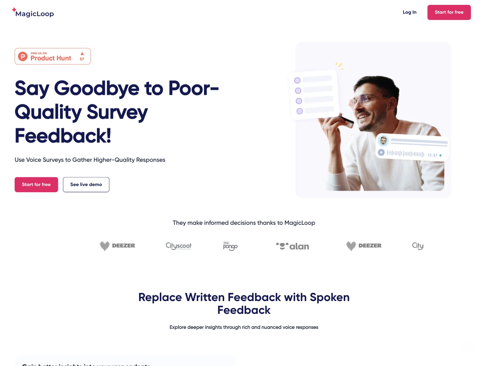 MagicLoop: Transform Your Surveys with Voice Responses