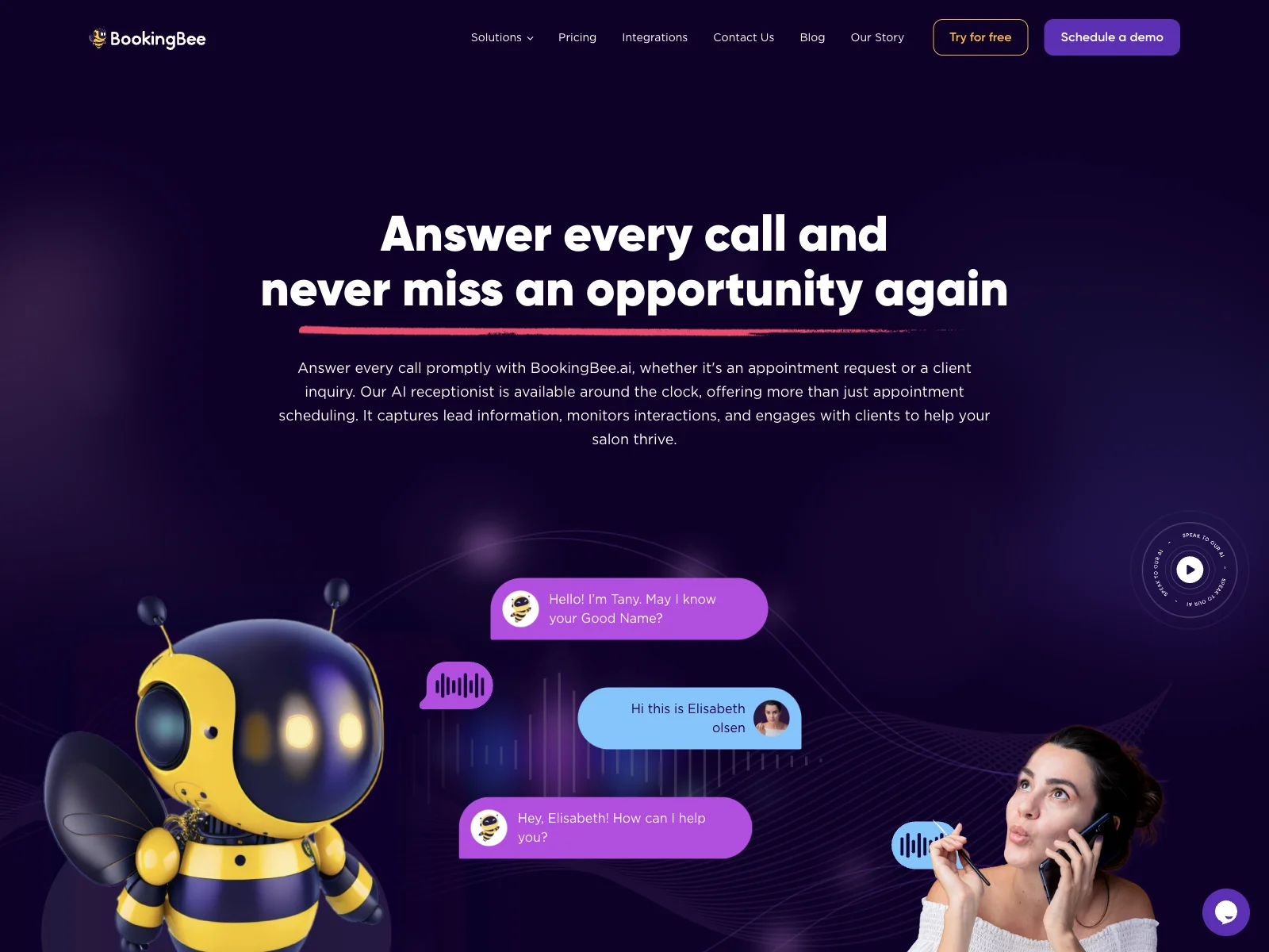 Efficient AI Appointment Scheduling with BookingBee.ai