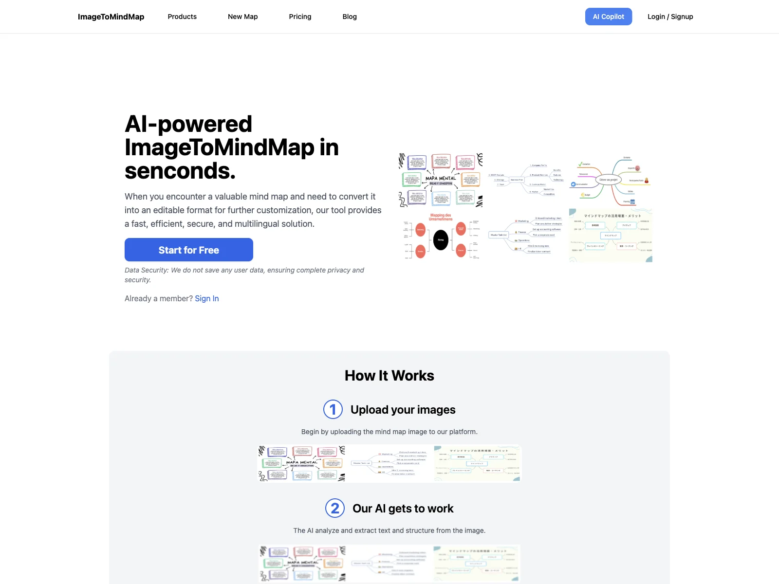 ImageToMindMap: AI-Powered Image Conversion to Mind Maps