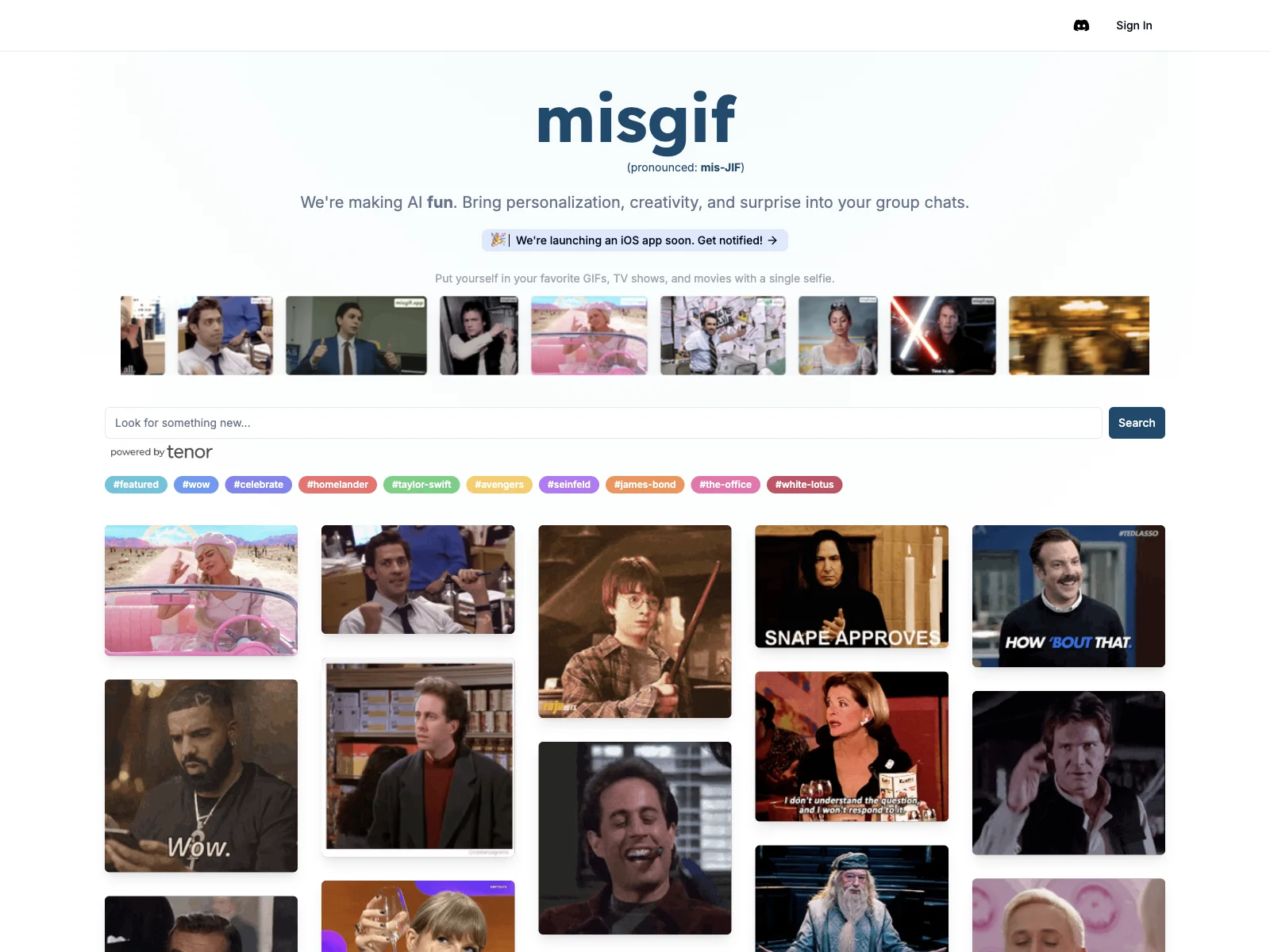 misgif: AI-Powered Fun for Group Chats