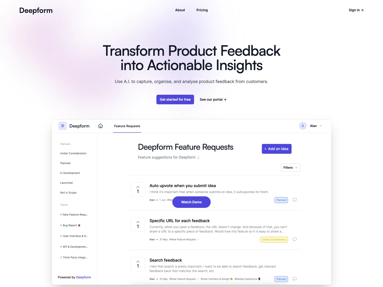 Deepform - Revolutionizing Customer Feedback with AI