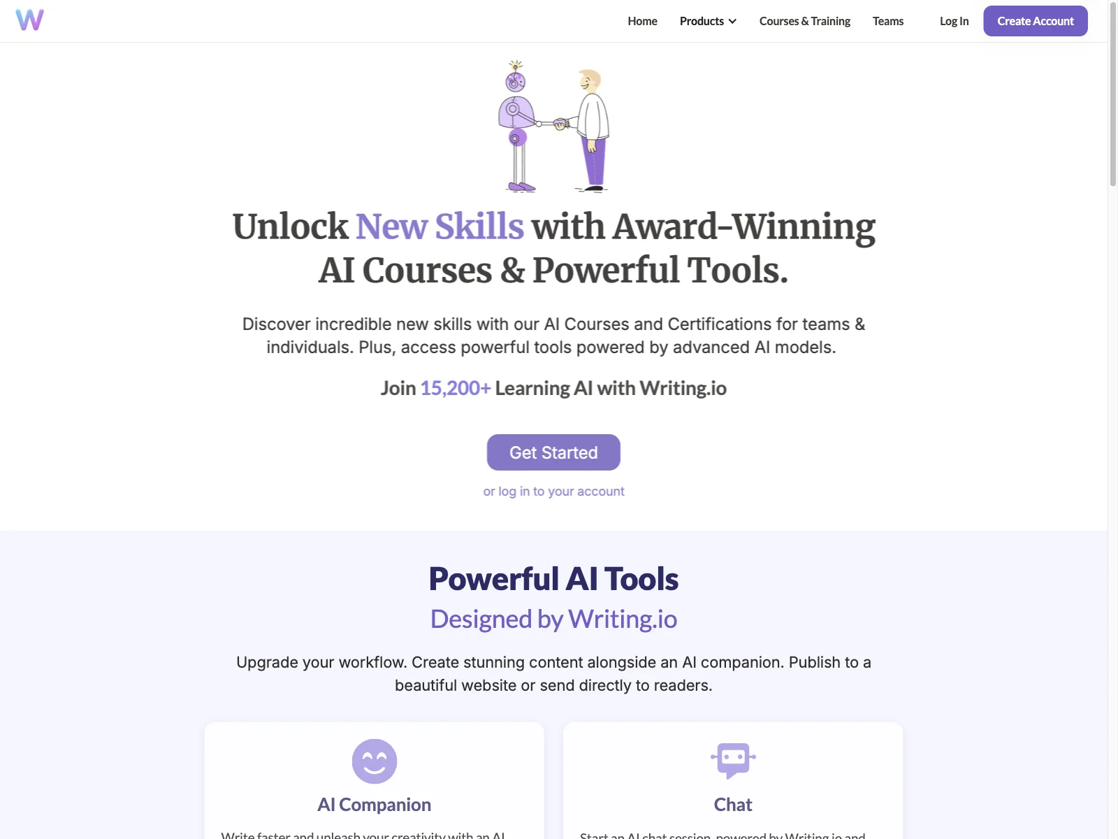 Writing.io: Unlock Skills with AI Courses & Tools