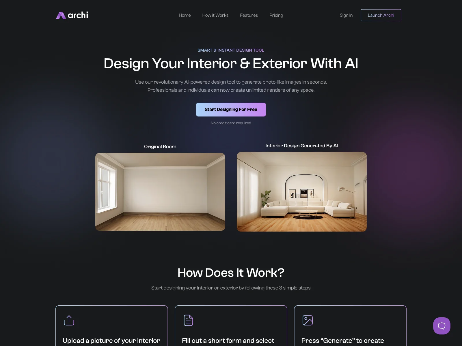 Archi: Transform Your Spaces with AI-Powered Design