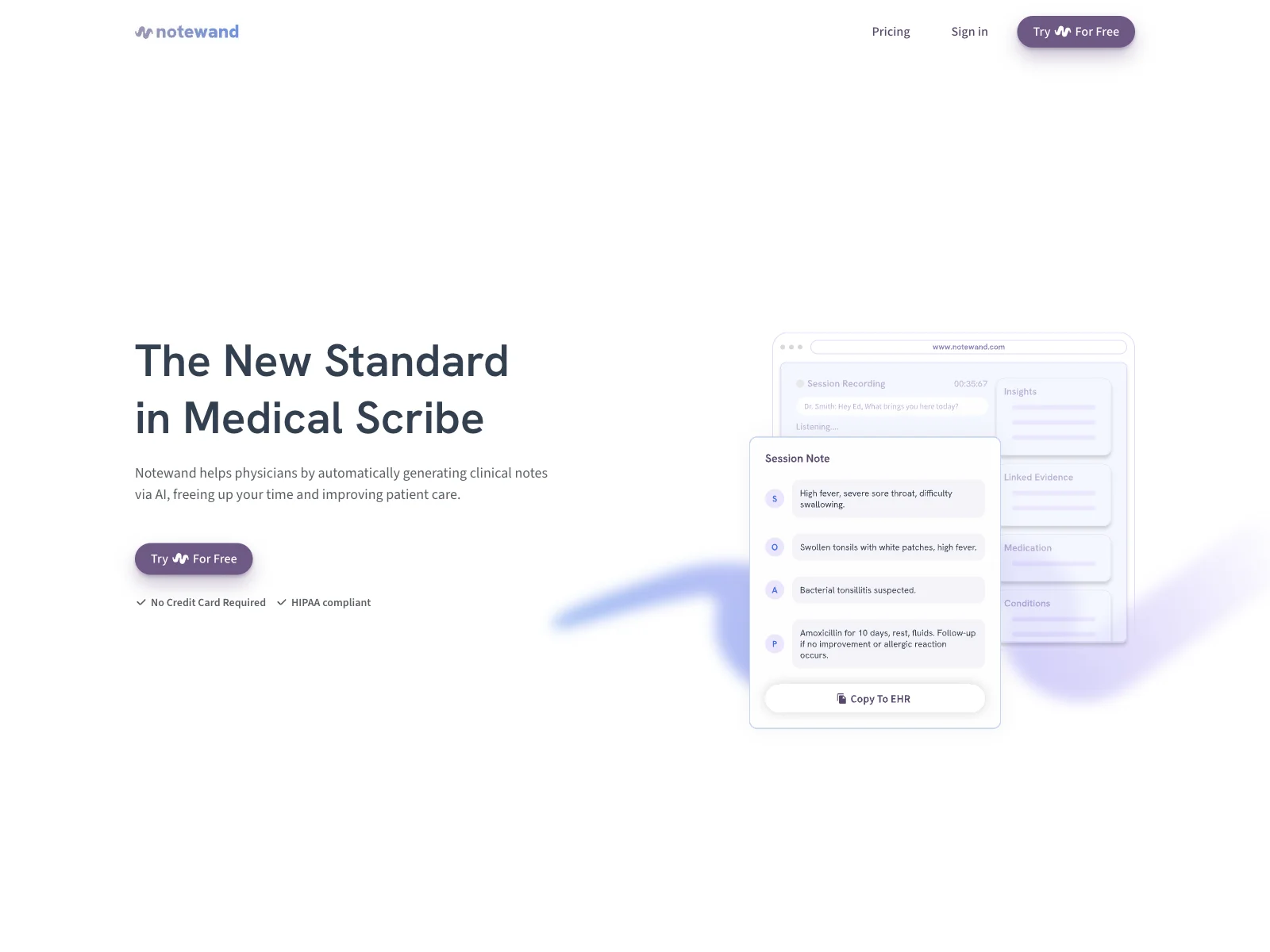 Notewand: Streamlining Medical Documentation with AI