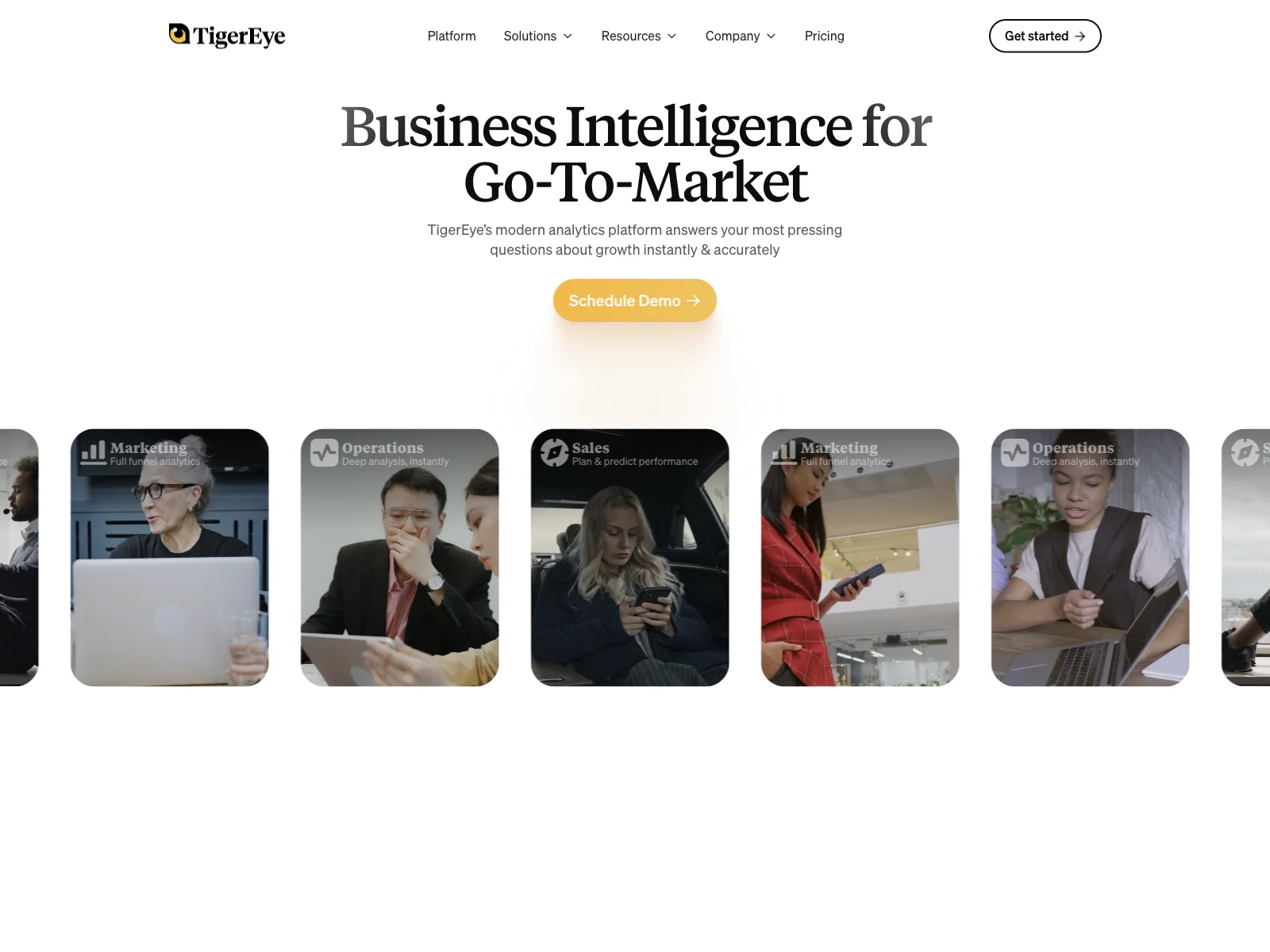 TigerEye: Instant & Accurate Analytics for Sales and Go-to-Market