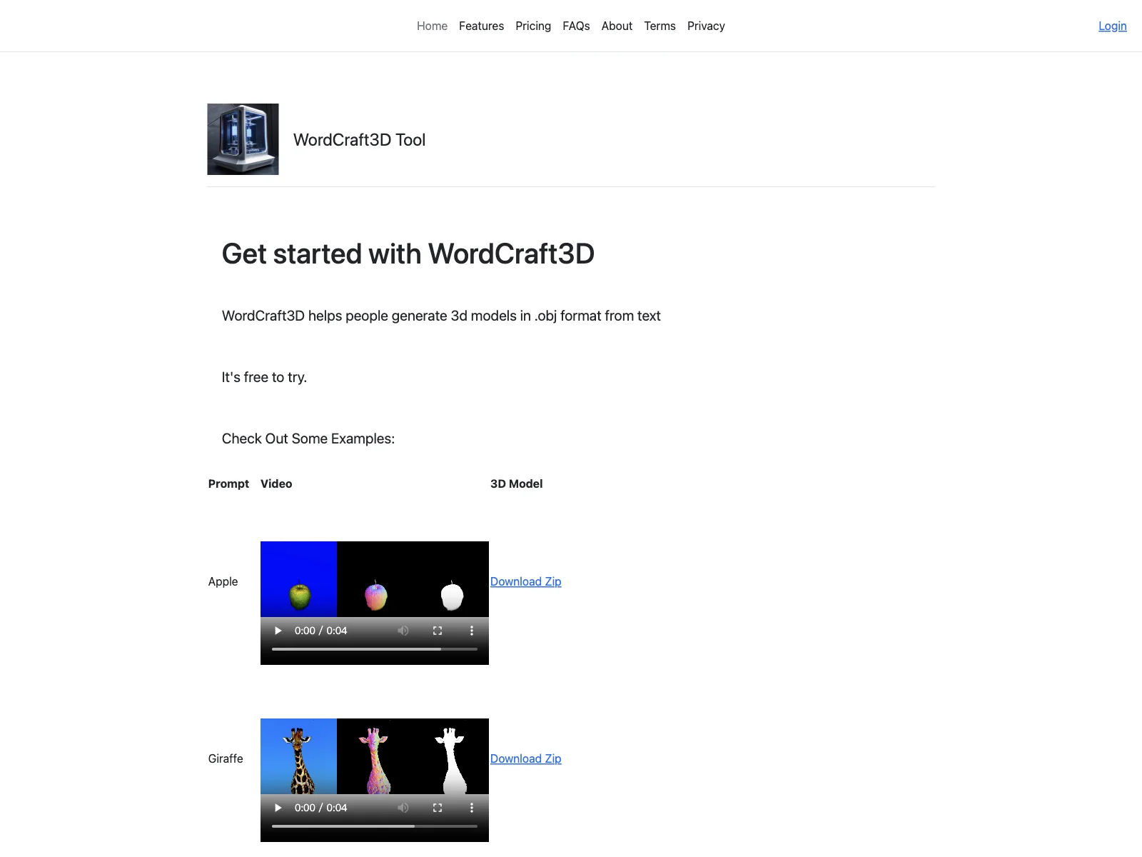 WordCraft3D: Generate 3D Models from Text Easily