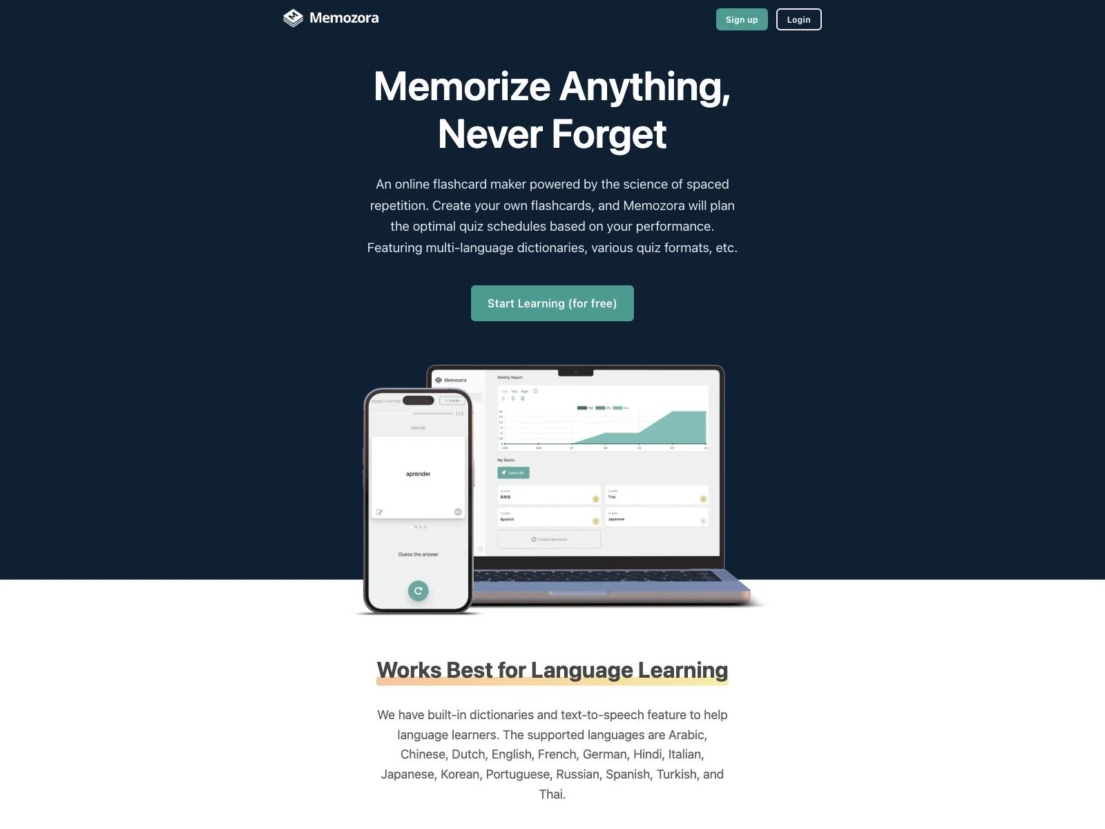 Memozora: AI-Powered Online Flashcard Maker for Effective Learning