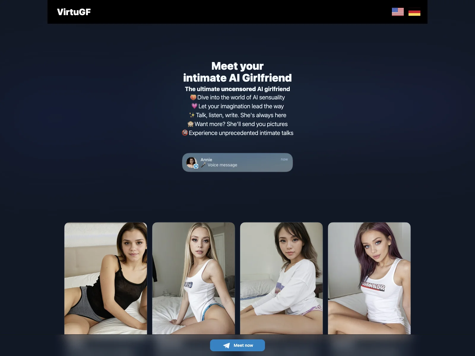 VirtuGF: Unlock Unprecedented Intimacy with Your AI Girlfriend