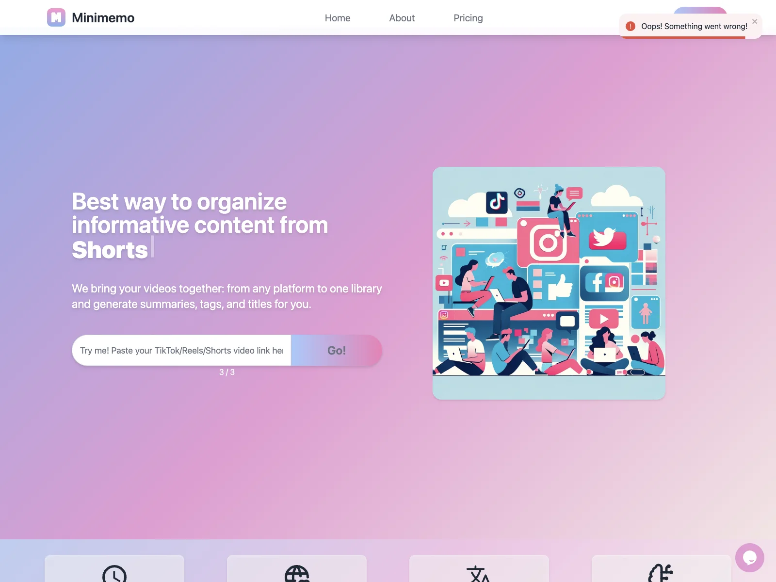 Minimemo: Organize Informative Content Effortlessly