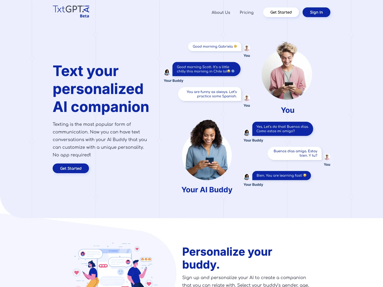 TxtGPT: Your Customizable AI Text Companion for Engaging Conversations