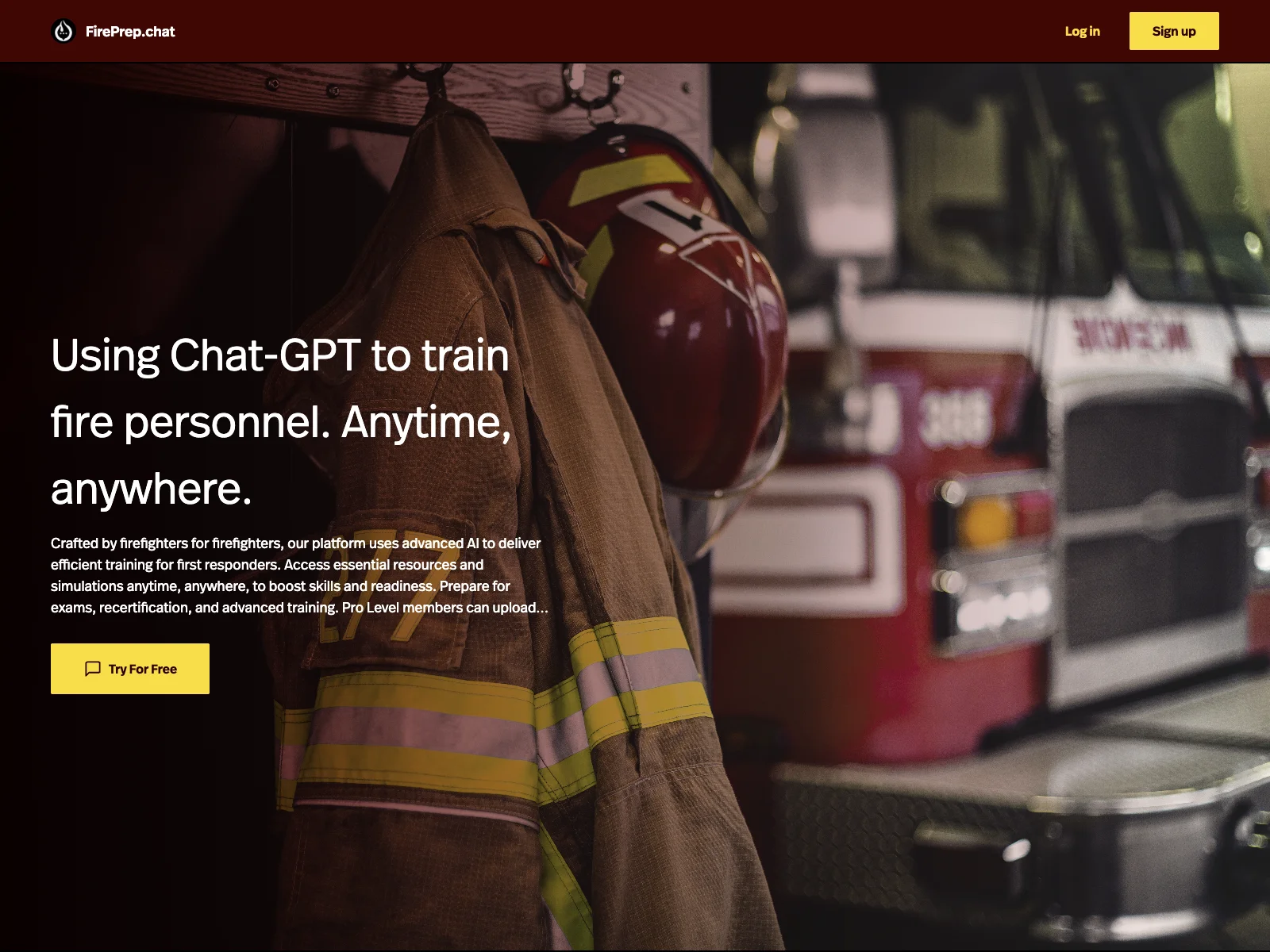 FirePrep.chat: Empowering Firefighters with AI Training