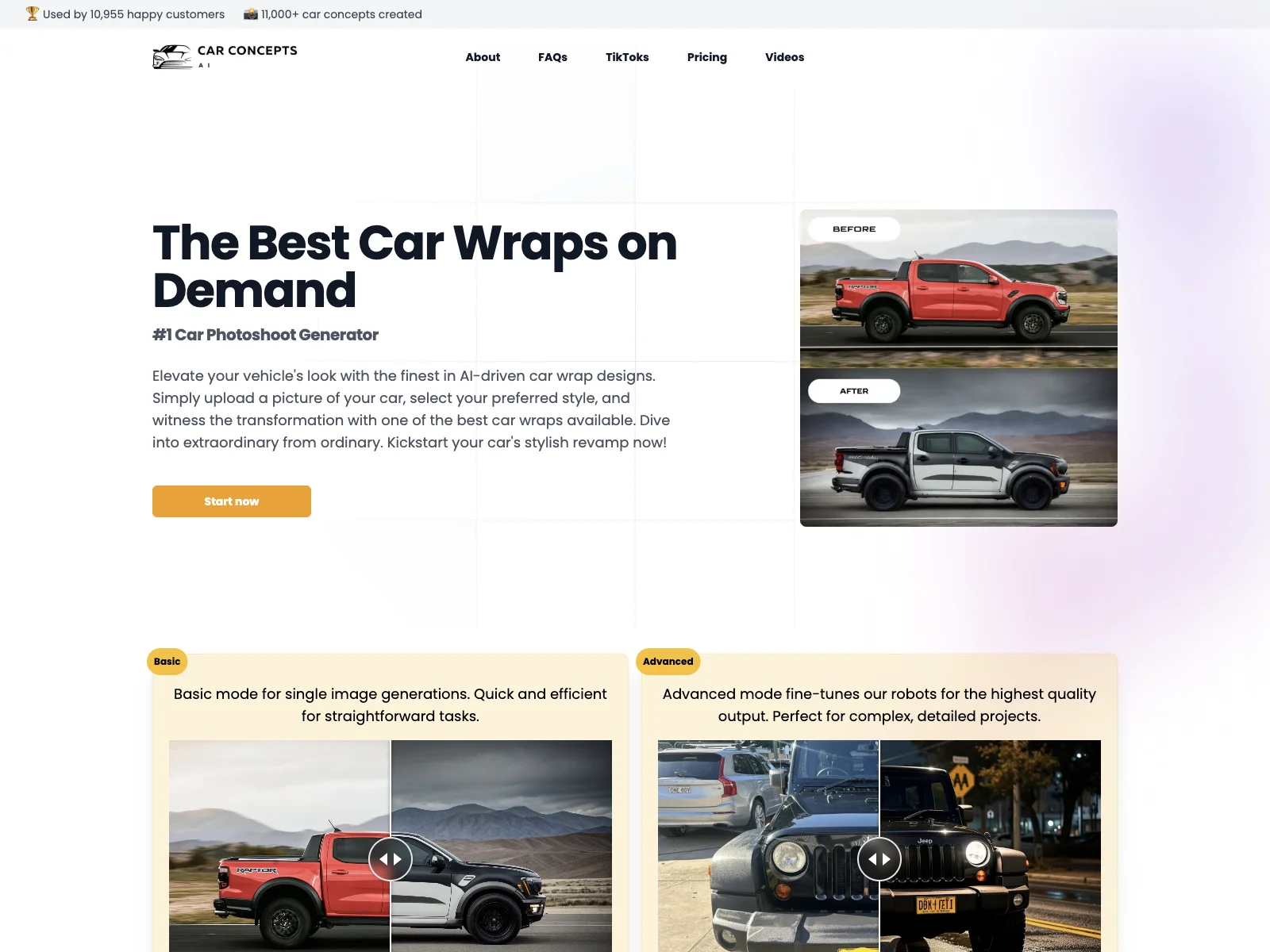 Car Concepts AI: The Ultimate AI-Powered Car Wrap Design Solution for an Elevated Vehicle Look