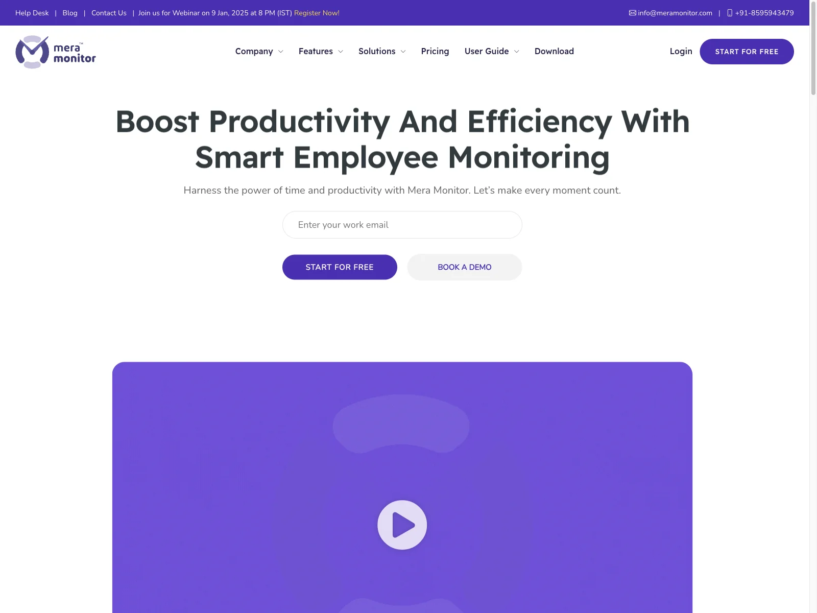 Mera Monitor: Boosting Productivity with AI-Powered Employee Monitoring