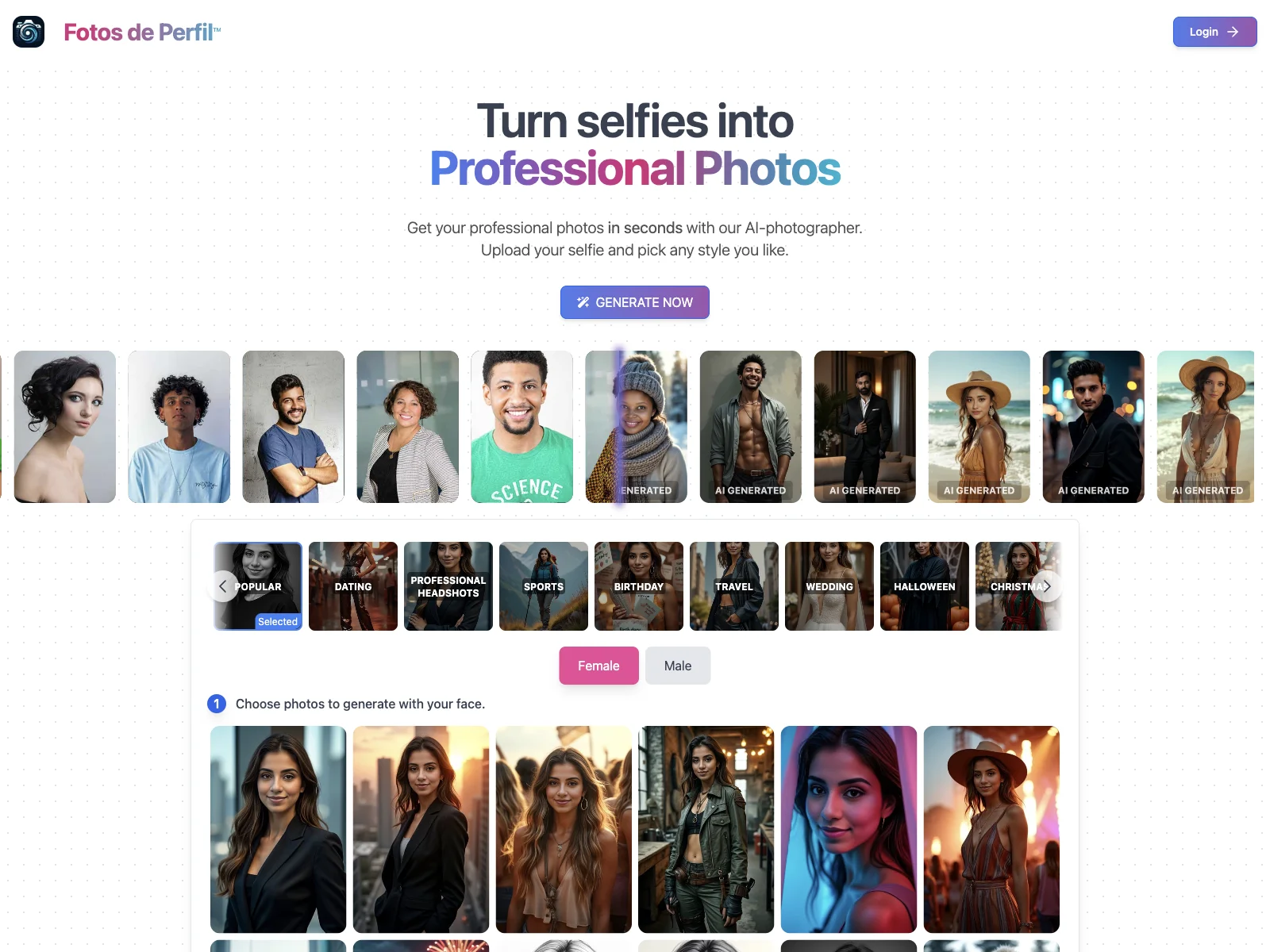 Fotos de Perfil: Get Professional Photos with AI in Seconds