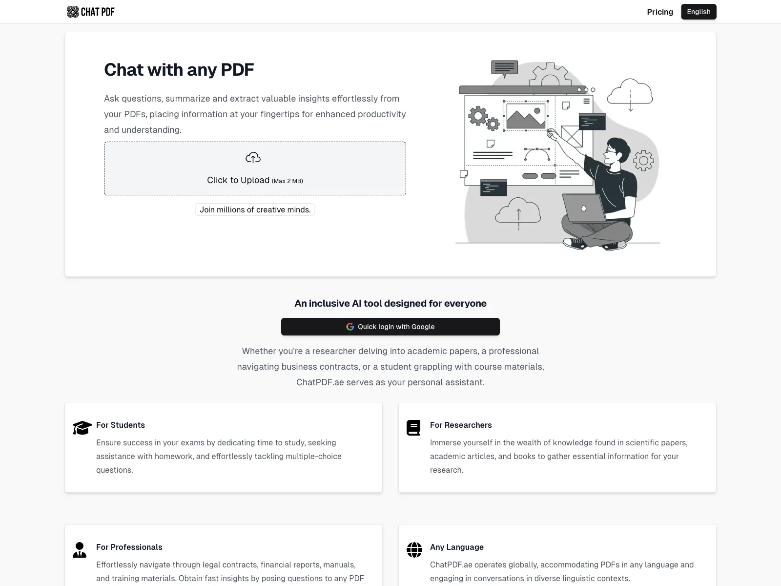 ChatPDF.ae: Effortlessly Chat with Any PDF for Enhanced Productivity