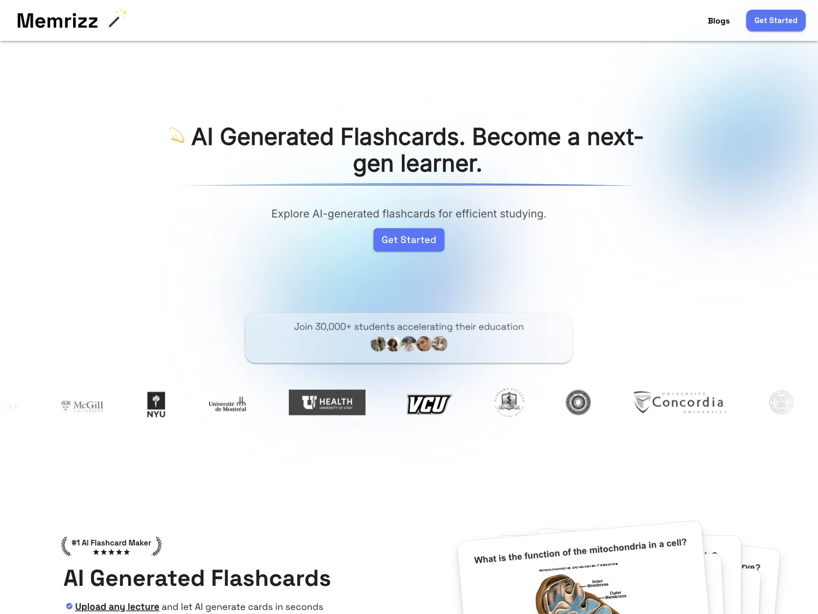 Efficient AI Flashcard Generator - Memrizz