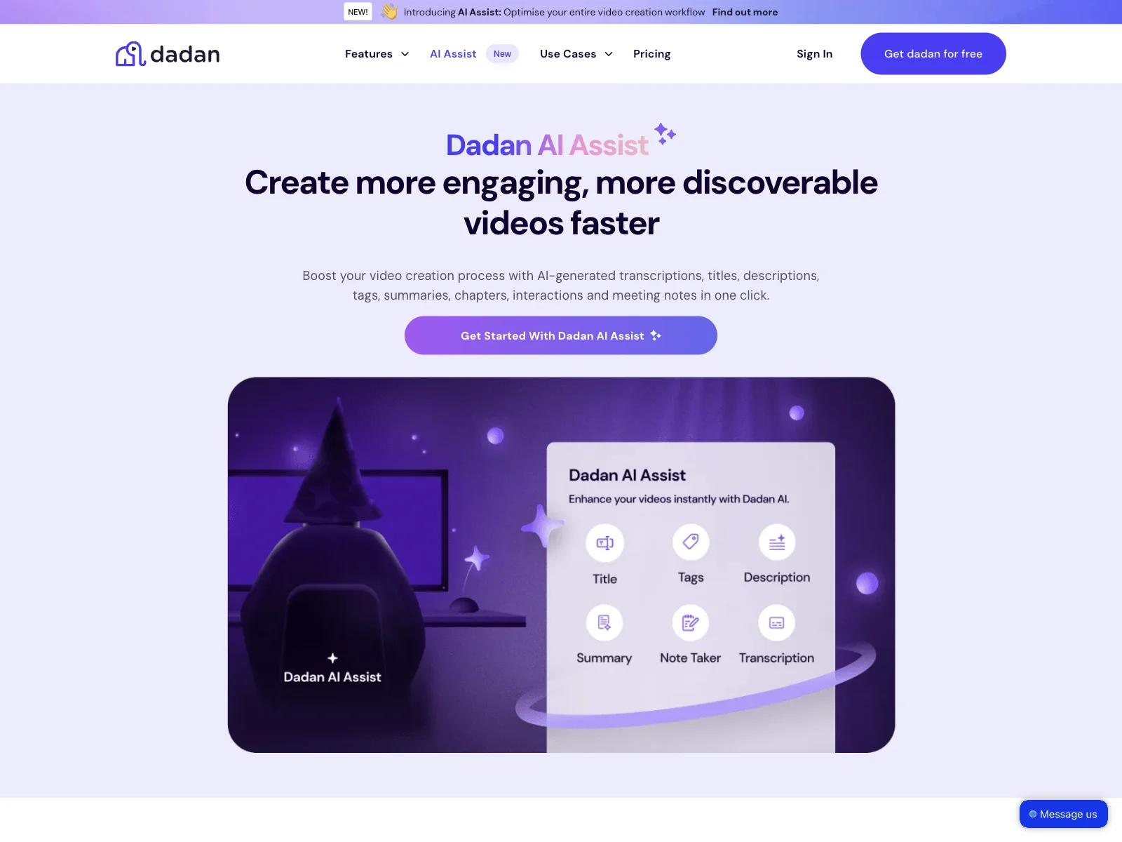 Dadan AI Assist: Transform Your Video Creation Process