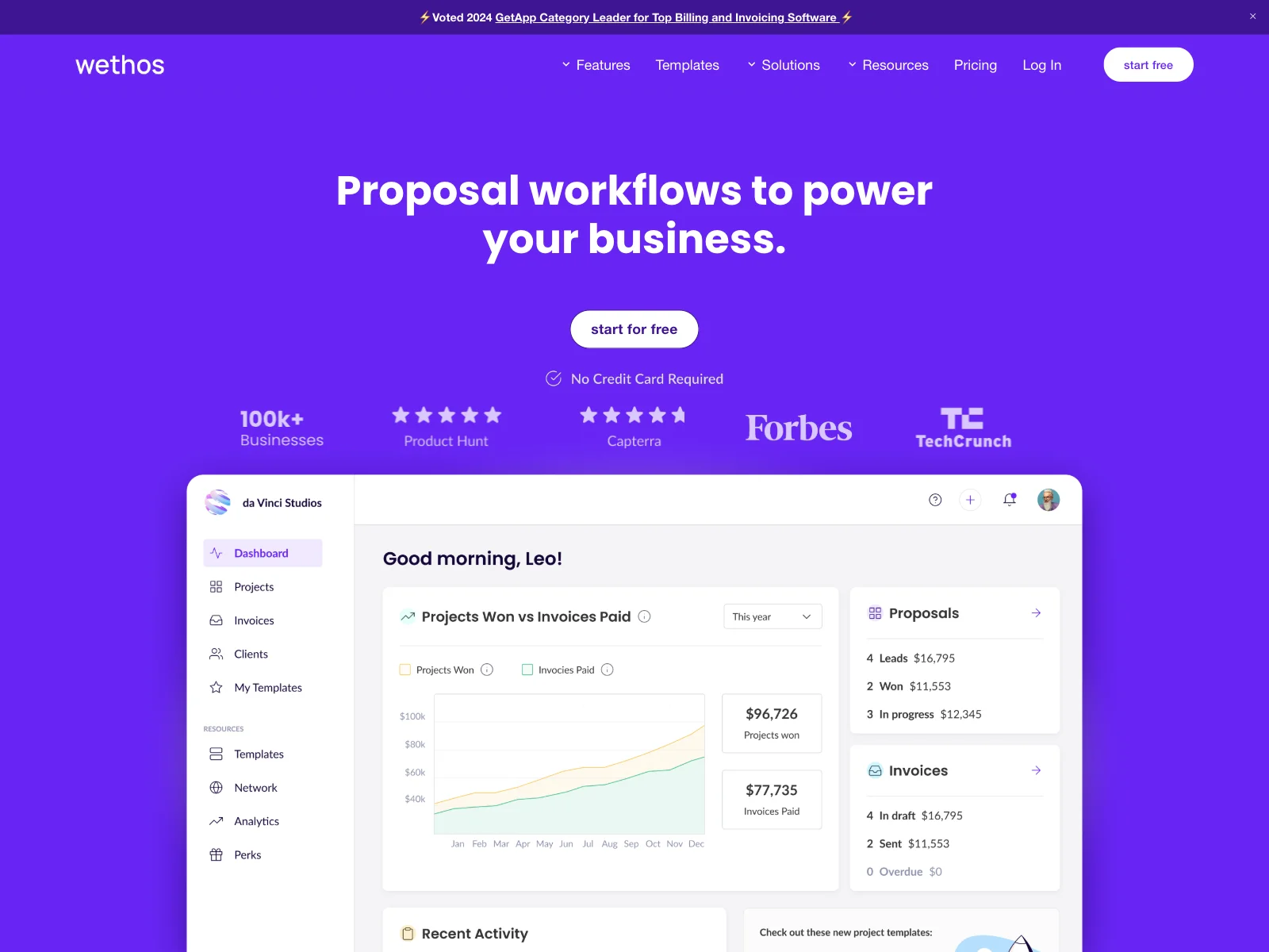 Wethos: Streamlining Workflow with Proposals, Invoices & More