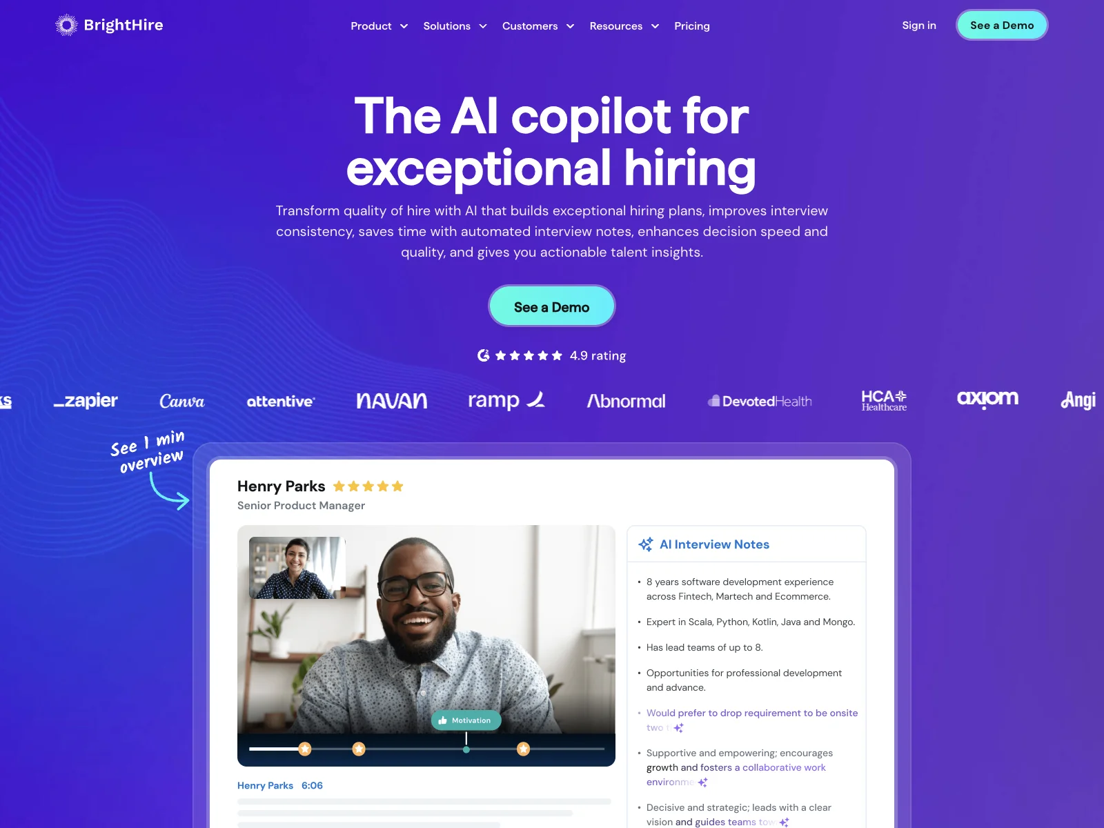 Streamline Hiring with BrightHire's AI Copilot