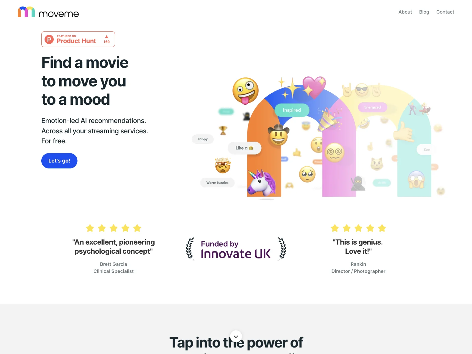 「moveme.tv：感情に響く映画推薦サービス」