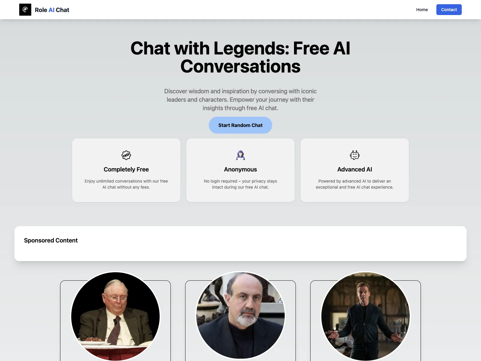 Role AI Chat: Unleash Wisdom with Free AI Conversations