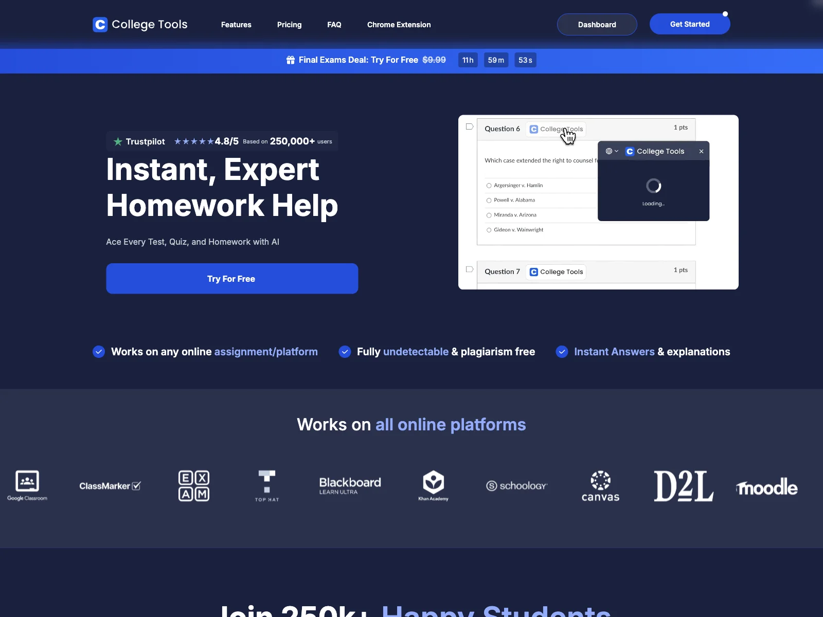 College Tools: The AI-Powered Homework Solver for Academic Success