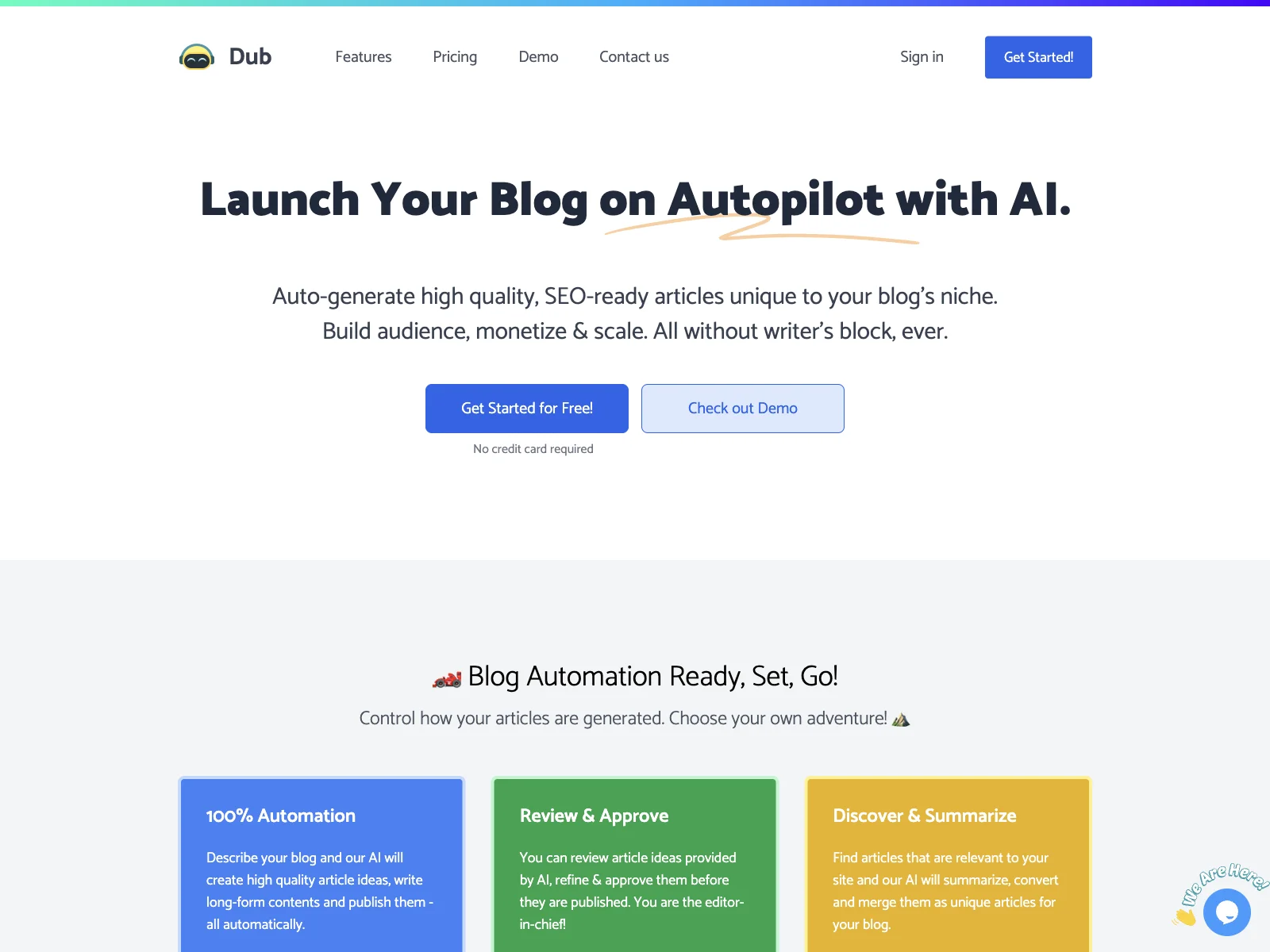 Dub: Transform Your Blog with AI-Powered Automation