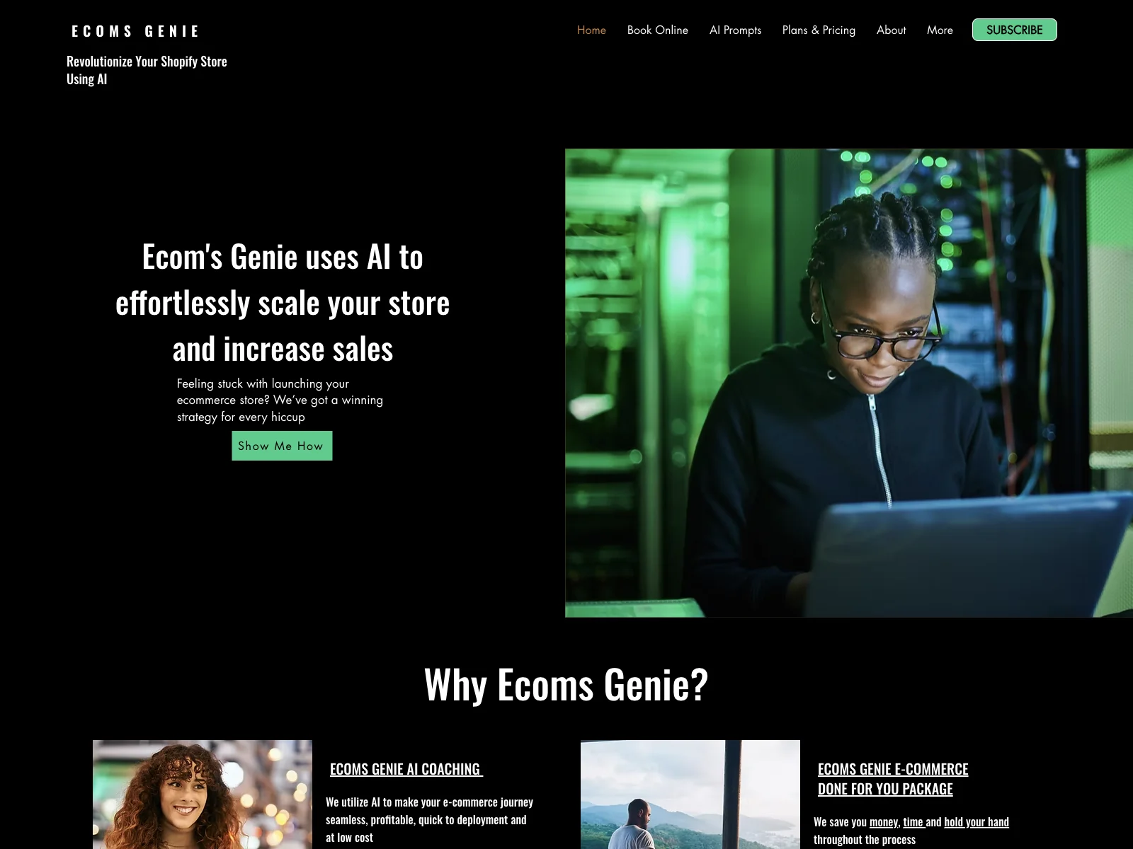 Ecoms Genie: AI-Powered Solution to Scale Your Shopify Store and Boost Sales