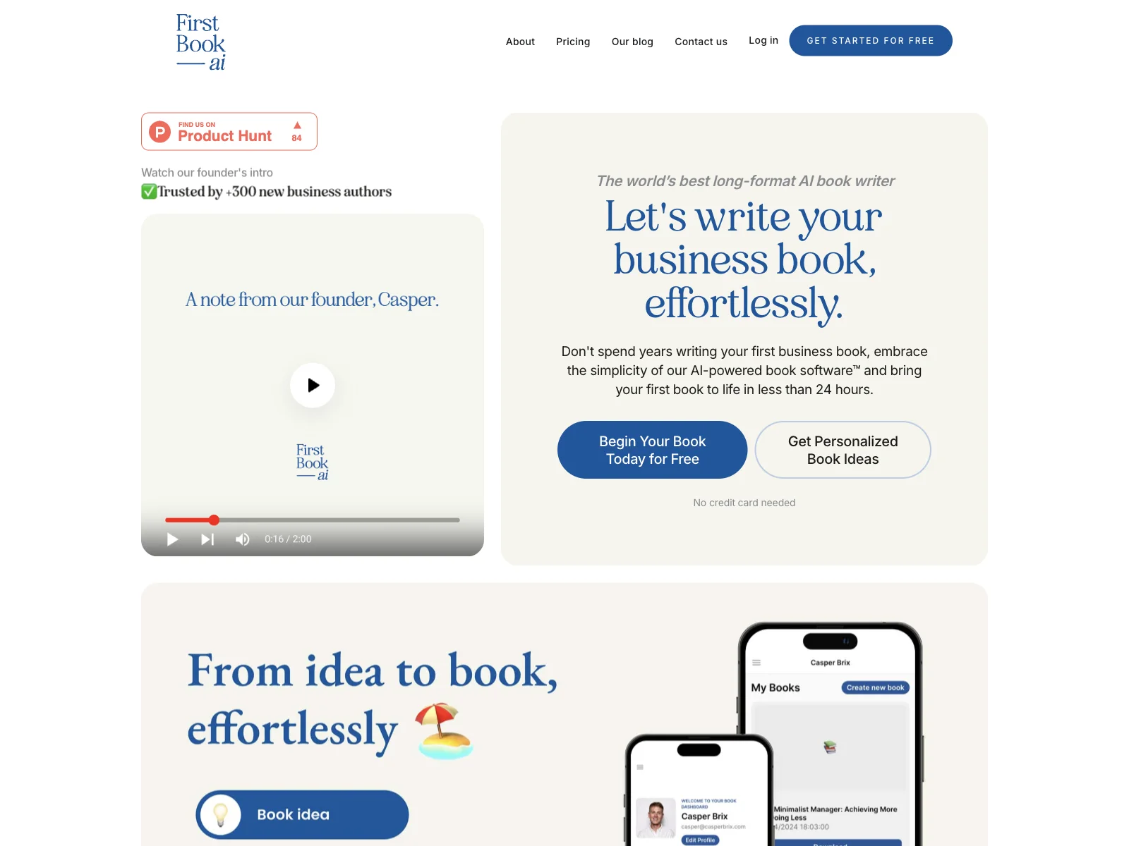 「First Book ai」：AIでアイデアを出版へと変革