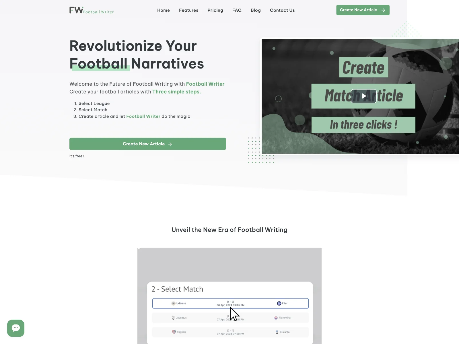 「Football Writer」でサッカーの物語を革新