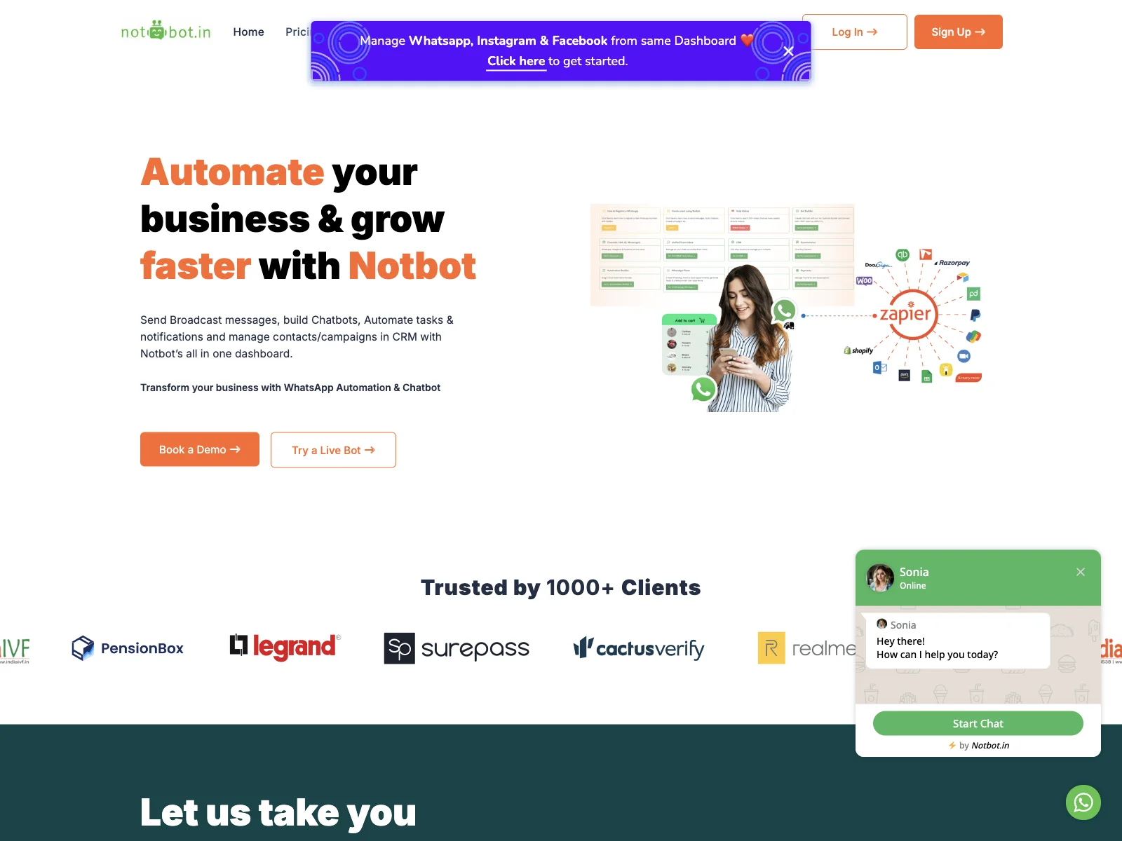 Notbot: Automate Your Business and Boost Growth