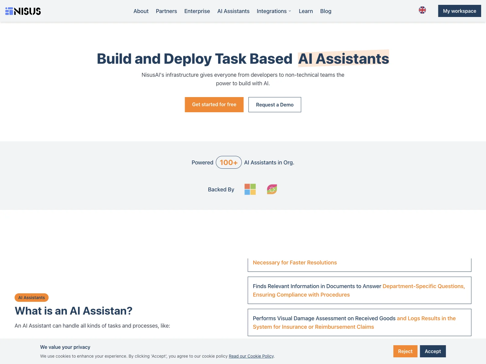 NisusAI: Customized AI Assistants for Enhanced Productivity