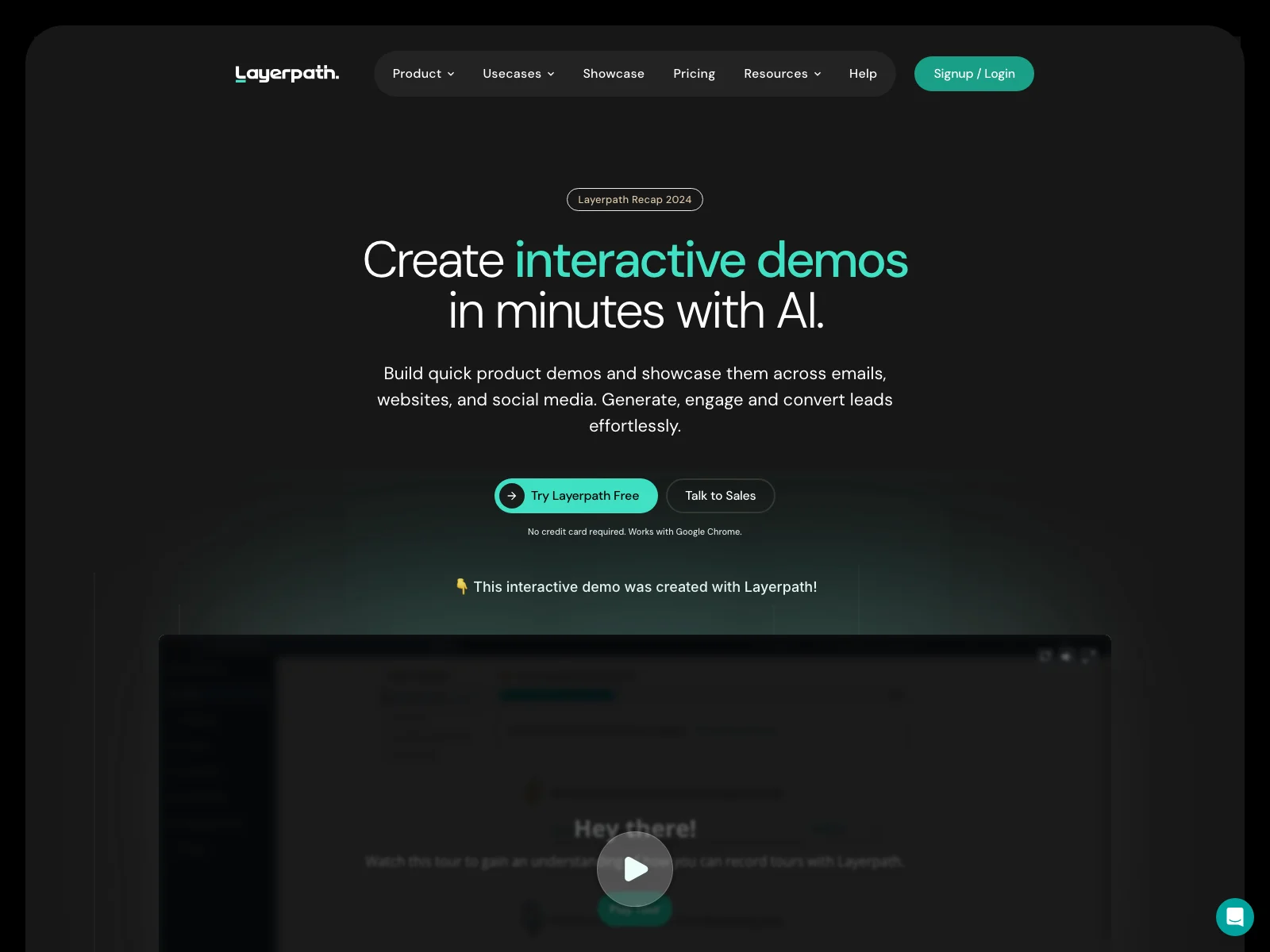 Interactive Product Demo: Tours, Guides and Videos - Layerpath