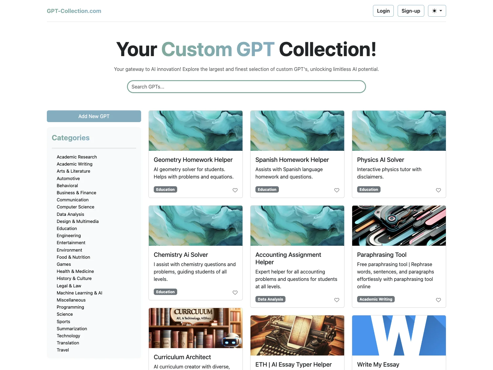 GPT-Collection: Unleashing AI Innovation for Diverse Needs