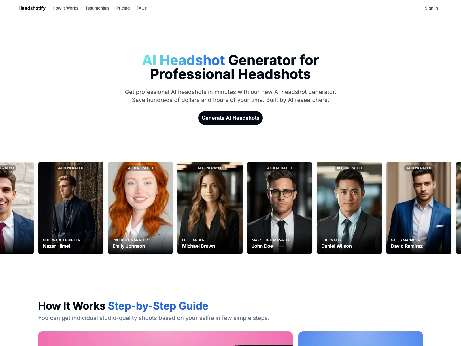 Professional Headshots for Career & Business Profiles - HeadshotifyAI