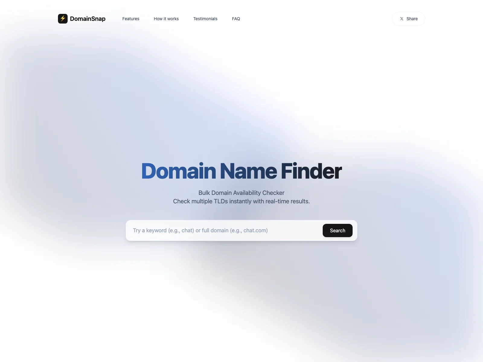 DomainSnap - Unleash the Power of the Perfect Domain Name