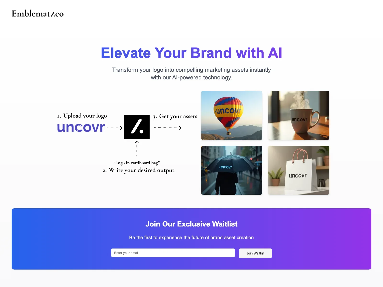 Emblematico: Instant Brand Asset Creation with AI